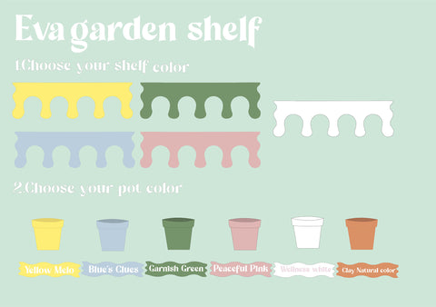 Eve the garden shelf with pot included